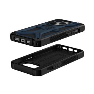 UAG Monarch iPhone 14 Pro ütésálló hátlap tok - sötétkék/fekete