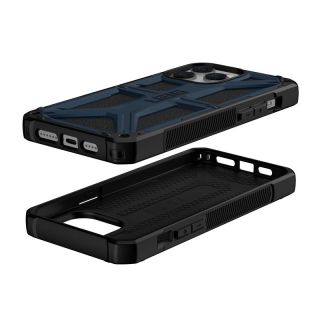 UAG Monarch iPhone 14 Pro Max ütésálló hátlap tok - sötétkék/fekete