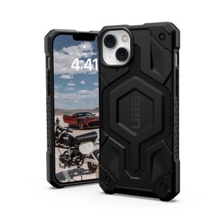 UAG Monarch Pro Kevlar MagSafe iPhone 14 Plus ütésálló hátlap tok - carbon/fekete