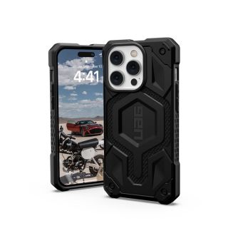 UAG Monarch Pro Kevlar MagSafe iPhone 14 Pro ütésálló hátlap tok - carbon/fekete