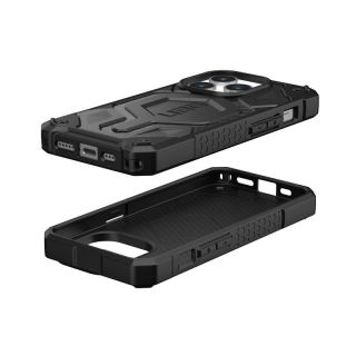 UAG Monarch Pro MagSafe iPhone 15 Pro ütésálló hátlap tok - carbon fekete