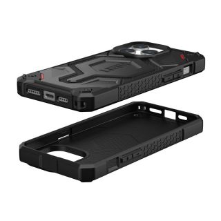 UAG Monarch Pro MagSafe iPhone 15 Pro Max ütésálló hátlap tok - kevlar fekete