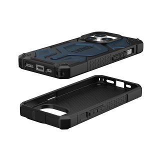UAG Monarch Pro MagSafe Iphone 15 Pro ütésálló hátlap tok - kék