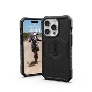 UAG Pathfinder MagSafe iPhone 15 Pro ütésálló hátlap tok - fekete