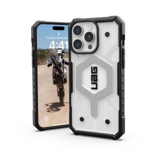 UAG Pathfinder MagSafe iPhone 15 Pro Max ütésálló hátlap tok - átlátszó