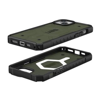 UAG Pathfinder MagSafe iPhone 15 Plus ütésálló hátlap tok - zöld