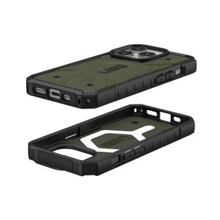 UAG Pathfinder MagSafe iPhone 15 Pro ütésálló hátlap tok - zöld