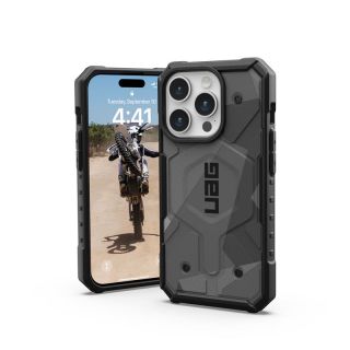 UAG Pathfinder SE MagSafe iPhone 15 Pro ütésálló hátlap tok - geo camo