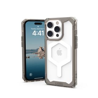UAG Plyo MagSafe iPhone 14 Pro ütésálló szilikon hátlap tok - átlátszó/szürke