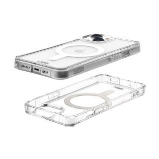 UAG Plyo MagSafe iPhone 14 ütésálló szilikon hátlap tok - átlátszó