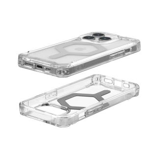 UAG Plyo MagSafe iPhone 15 Pro ütésálló hátlap tok - átlátszó/ ezüst