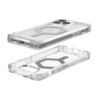 UAG Plyo MagSafe iPhone 15 Pro Max ütésálló hátlap tok - átlátszó/ ezüst