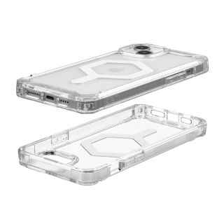 UAG Plyo MagSafe iPhone 15 Plus ütésálló hátlap tok - átlátszó/ fehér