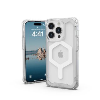 UAG Plyo MagSafe iPhone 15 Pro ütésálló hátlap tok - átlátszó/ fehér