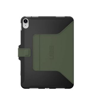 UAG Scout Folio iPad 10,9" (2022) ütésálló kinyitható tok - fekete/olajzöld
