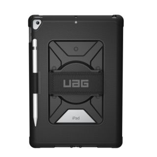 UAG Urban Armor Gear Metropolis iPad 10,2" (2020/2019) ütésálló tok ceruzatartóval és csuklópánttal - fekete
