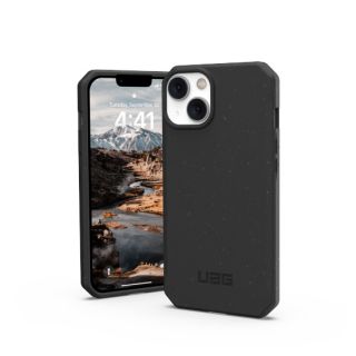 UAG Outback iPhone 15 Plus / 14 Plus ütésálló szilikon hátlap tok - fekete