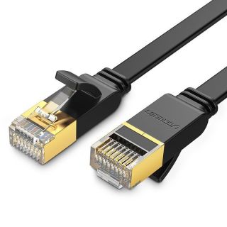 Ugreen NW106 Cat.7 STP RJ45 Ethernet - Ethernet lapos kábel 8m - fekete