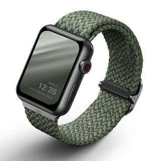 Uniq Aspen Apple Watch 41mm / 40mm / 38mm textil szíj - zöld