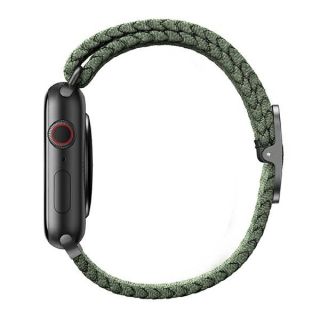Uniq Apple Watch 45mm / 44mm / 42mm textil szíj - zöld