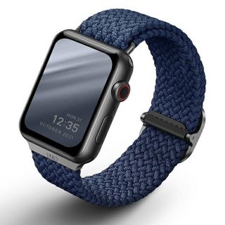 Uniq Apple Watch 45mm / 44mm / 42mm textil szíj - kék