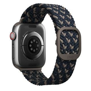 Uniq Apple Watch 45mm / 44mm / 42mm textil szíj - fekete