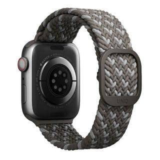 Uniq Apple Watch 45mm / 44mm / 42mm textil szíj - szürke