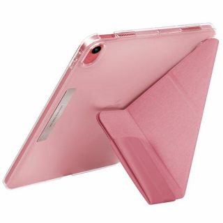 Uniq Camden Antimicrobial iPad 10,9" (2022) kinyitható kemény tok - rózsaszín