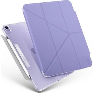 Uniq Camden antimicrobial iPad Air 5 (2022) / 4 (2020) 10,9" kemény kinyitható + állvánnyá alakítható tok - lila