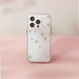 Uniq Coehl Aster iPhone 14 Pro ütésálló szilikon hátlap tok - rózsaszín