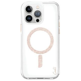 Uniq Coehl Glace MagSafe iPhone 15 Pro ütésálló kemény hátlap tok - rózsaszín