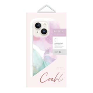 Uniq Coehl Palette iPhone 14 ütésálló kemény hátlap tok - rózsaszín