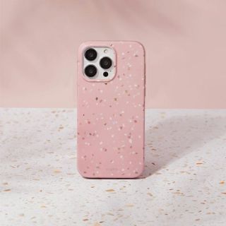Uniq Coehl Terrazzo iPhone 14 Pro ütésálló kemény hátlap tok - rózsaszín