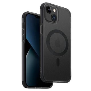 Uniq Combat Magclick MagSafe iPhone 14 ütésálló szilikon hátlap tok - fekete