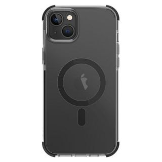 Uniq Combat Magclick MagSafe iPhone 14 Plus ütésálló szilikon hátlap tok - fekete