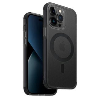 Uniq Combat Magclick MagSafe iPhone 14 Pro ütésálló szilikon hátlap tok - fekete
