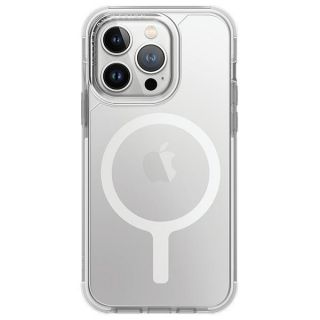 Uniq Combat MagClick MagSafe iPhone 15 Pro Max ütésálló szilikon hátlap tok - fehér