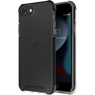 Uniq Combat iPhone SE (2022/2020) / 8 / 7 ütésálló szilikon hátlap tok - fekete