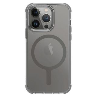 Uniq Combat MagClick MagSafe iPhone 15 Pro ütésálló szilikon hátlap tok - szürke