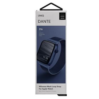 Uniq Dante Apple Watch 40mm fém szíj - kék
