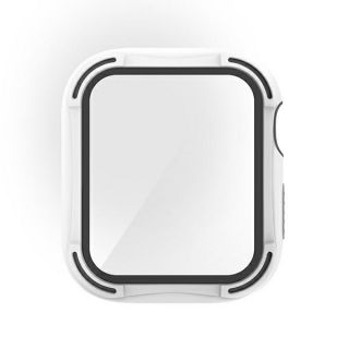 Uniq Torres Apple Watch 40mm kemény tok + üvegfólia - fehér