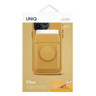 Uniq Flixa magnetic MagSafe kártyatartó - sárga