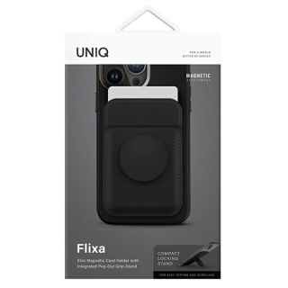 Uniq Flixa magnetic MagSafe kártyatartó - fekete