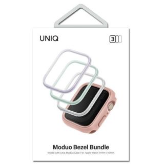 Uniq Apple Watch 40mm kemény bumper tok - piros / kék / fehér - 3db