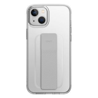 Uniq Heldro Mount iPhone 14 Plus szilikon hátlap tok csuklópánttal - átlátszó