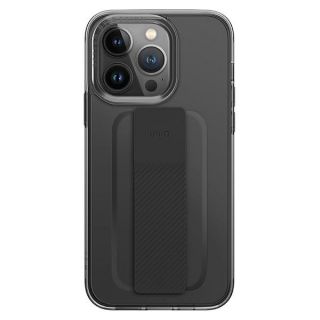 Uniq Heldro Mount iPhone 14 Pro szilikon hátlap tok csuklópánttal - fekete