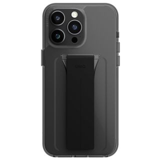 Uniq Heldro Mount iPhone 15 Pro Max ütésálló kemény hátlap tok kitámasztóval - fekete
