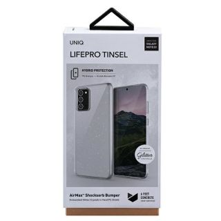 Uniq LifePro Tinsel Samsung Galaxy Note 20 kemény hátlap tok - átlátszó