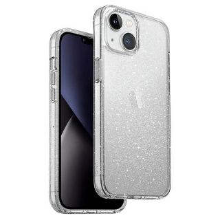 Uniq LifePro Xtreme iPhone 14 Plus ütésálló szilikon hátlap tok - átlátszó / csillámos