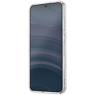 Uniq LifePro Xtreme Samsung Galaxy S24+ Plus ütésálló szilikon hátlap tok - átlátszó/csillámos